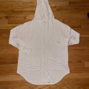Mudd White Hooded Cardigan Sweater